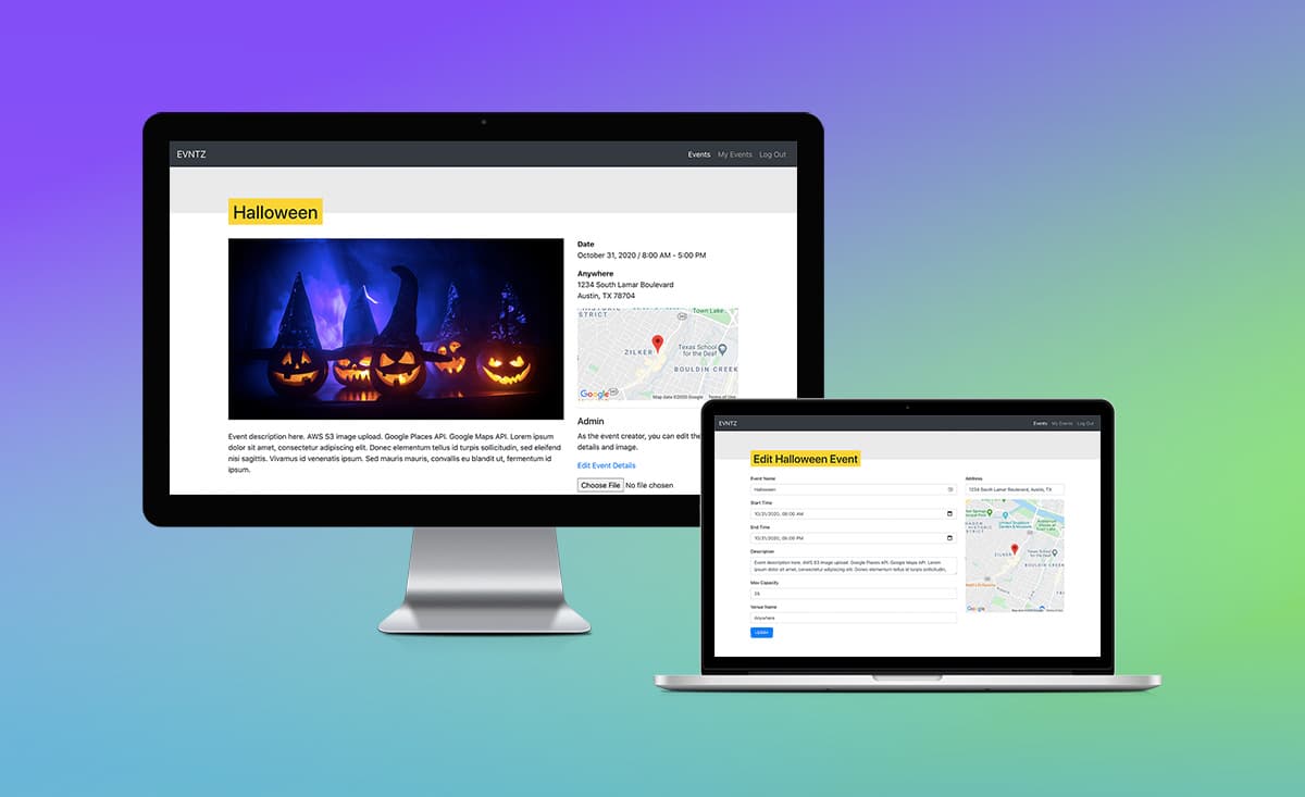 Event manager admin views